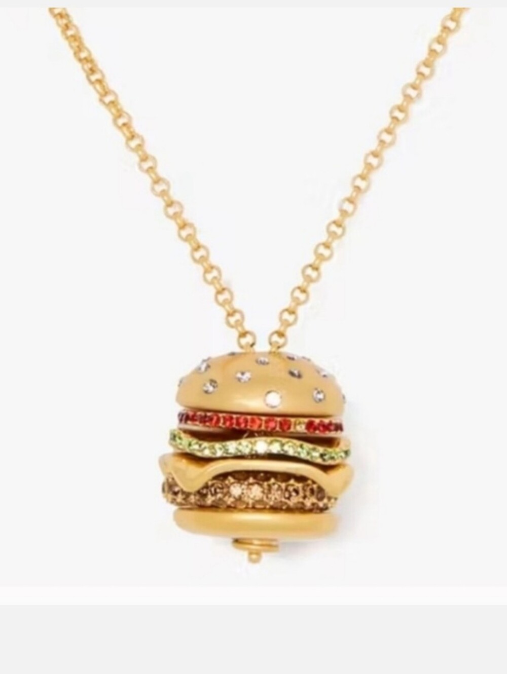Kate Spade Fast Food Burger Pendant